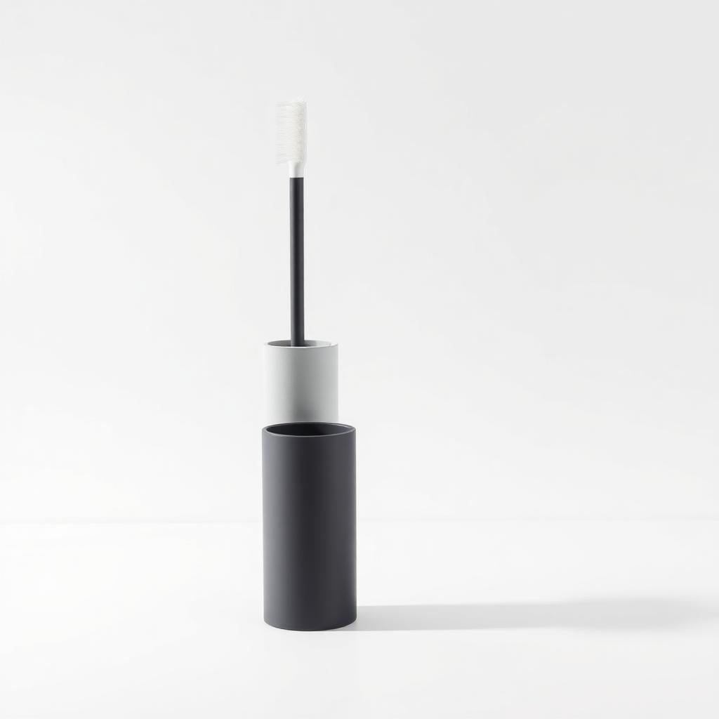 GravN silicone toilet brush and holder